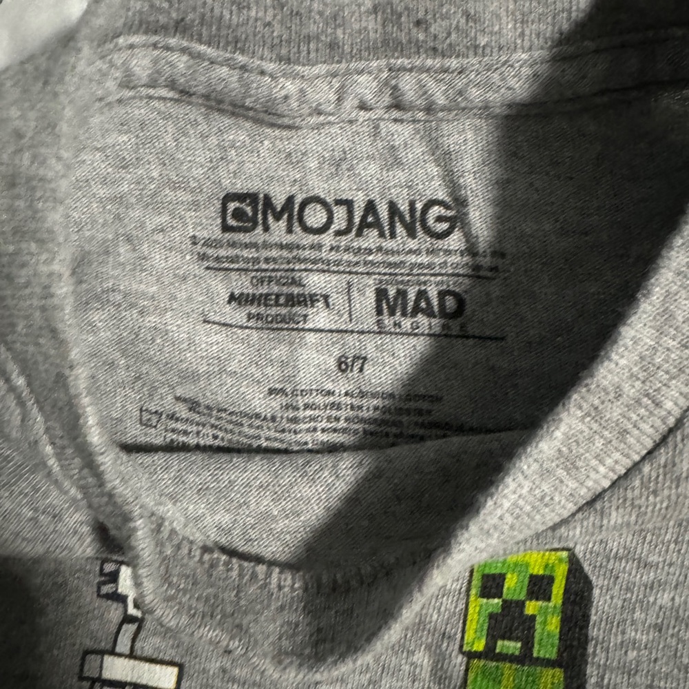 Two Minecraft short sleeved tees size 6 - Picture 2 of 3